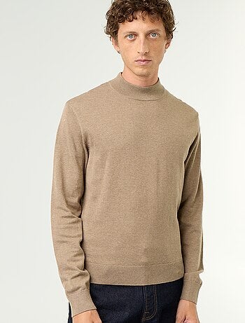 Jersey de punto fino con cuello alto