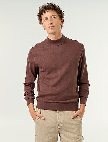 Jersey de punto fino con cuello alto