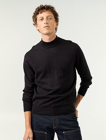 Jersey de punto fino con cuello alto