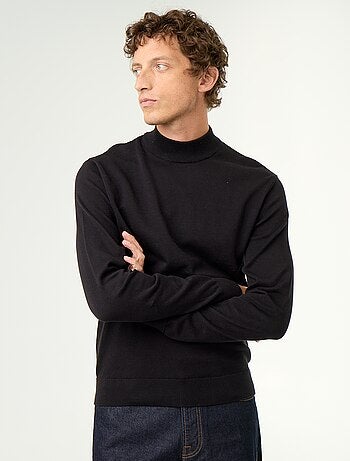 Jersey de punto fino con cuello alto