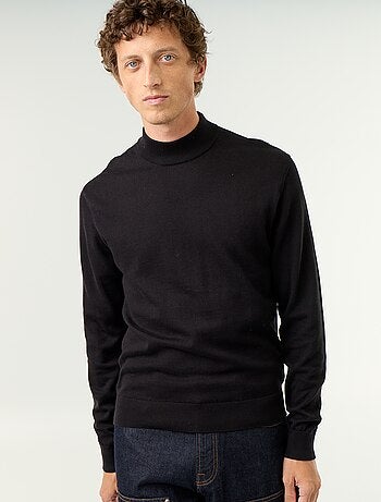 Jersey de punto fino con cuello alto