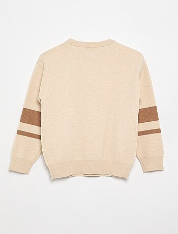 Jersey de punto fino con cuello redondo