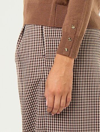 Jersey de punto fino con cuello redondo