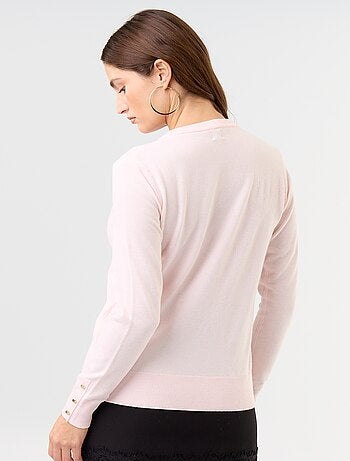 Jersey de punto fino con cuello redondo