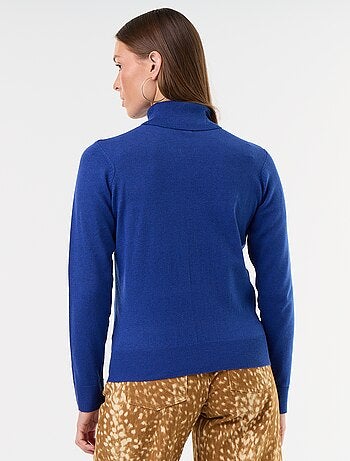 Jersey de punto fino con cuello vuelto