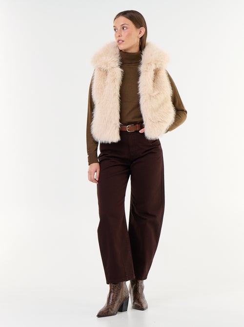 Jersey de punto fino con cuello vuelto - Kiabi Jersey de punto fino con cuello vuelto - Kiabi