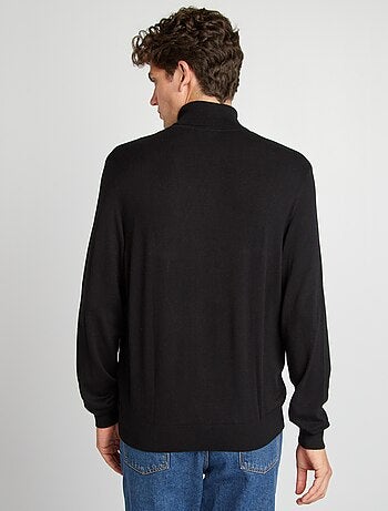 Jersey de punto fino con cuello vuelto