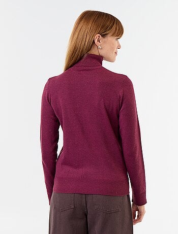 Jersey de punto fino con cuello vuelto