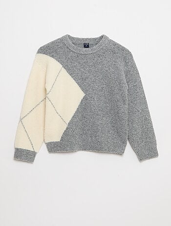 Jersey fino de punto con motivo jacquard