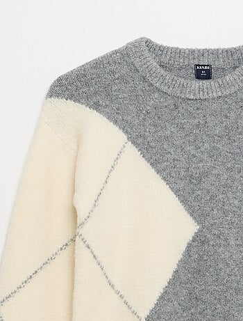 Jersey fino de punto con motivo jacquard