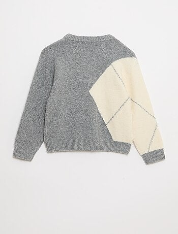 Jersey fino de punto con motivo jacquard