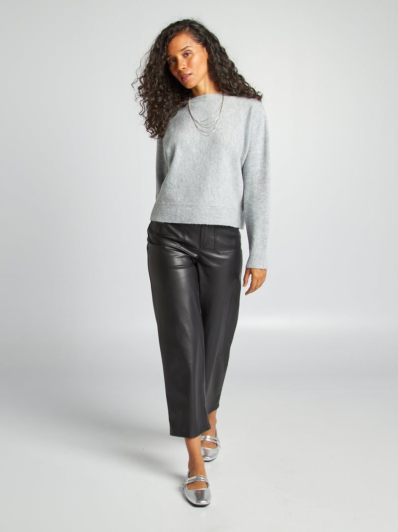 Jersey de punto fino GRIS - Kiabi