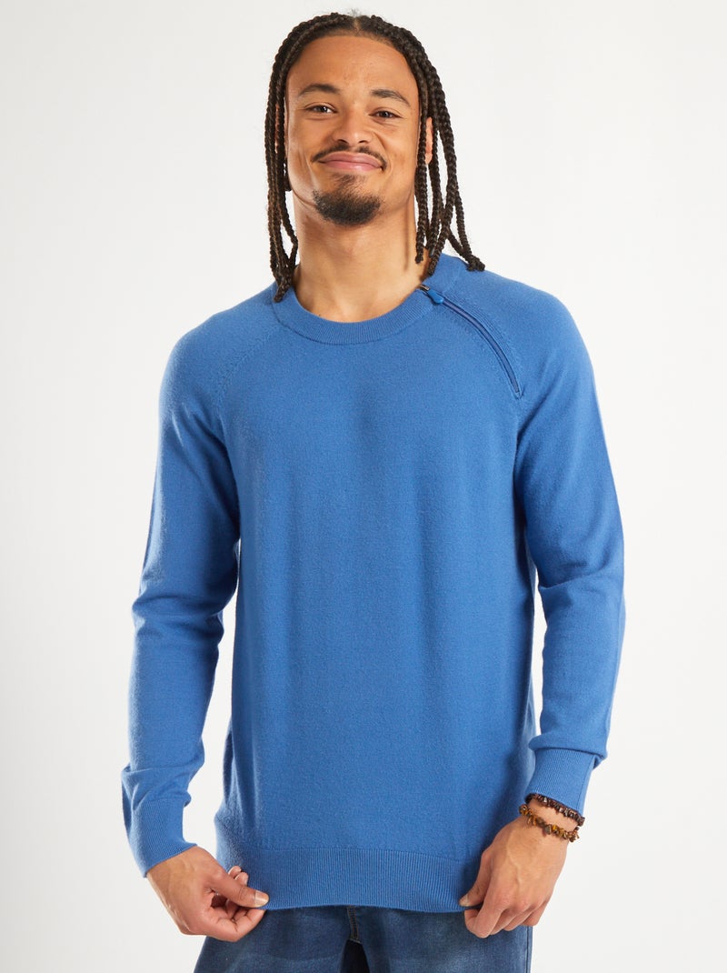 Jersey de punto fino liso - So Easy AZUL - Kiabi