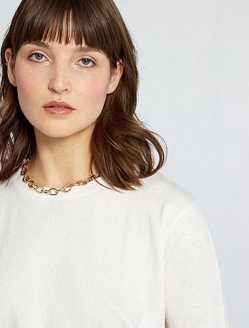 Jersey de punto fino liso - Kiabi