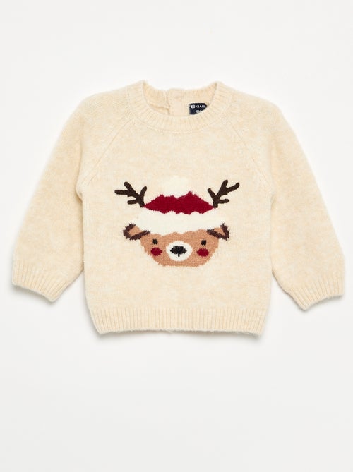 Jersey de punto fino 'Navidad' - Kiabi