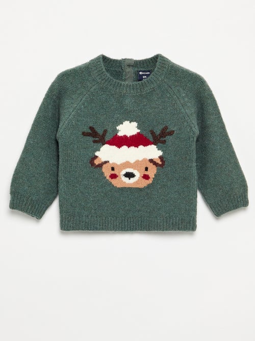 Jersey de punto fino 'Navidad' - Kiabi