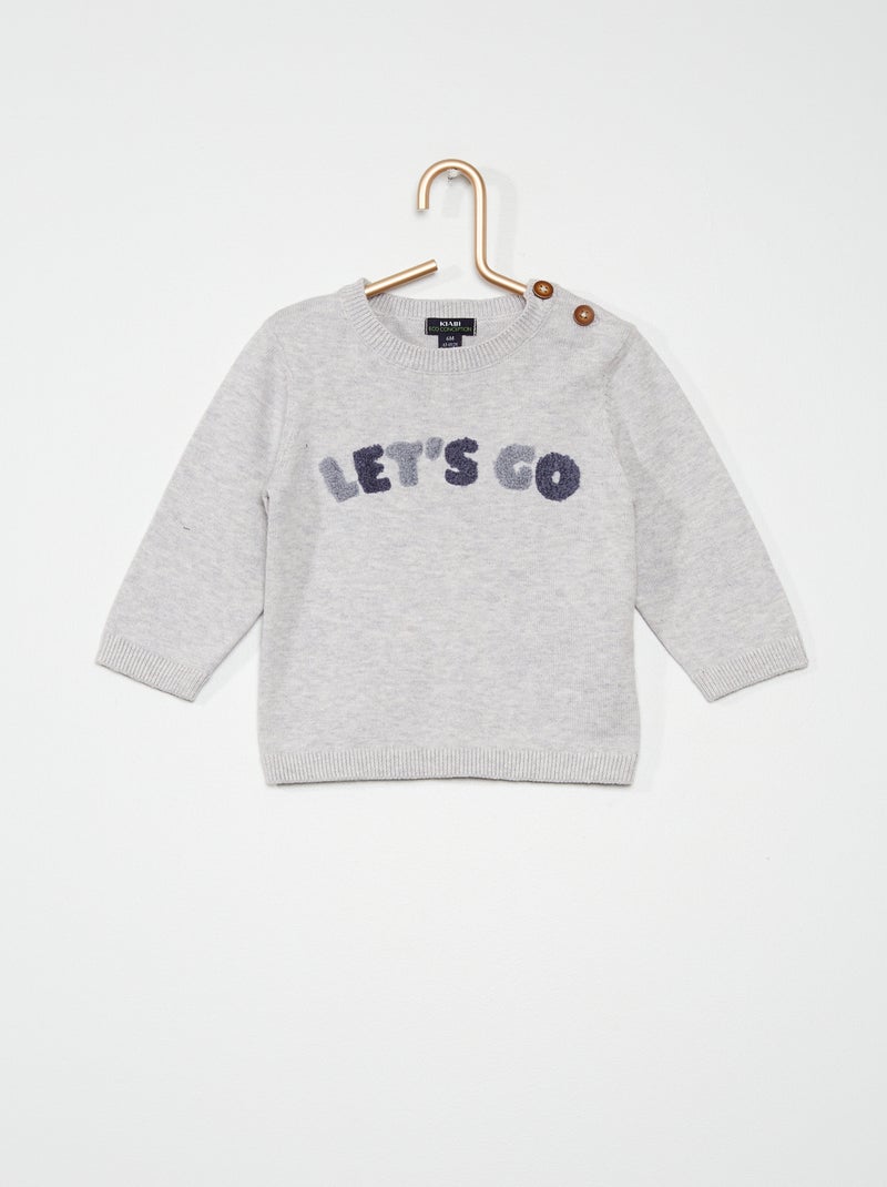 Jersey de punto GRIS - Kiabi