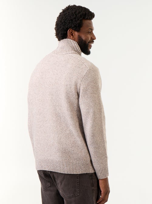 Jersey de punto grueso con cuello alto - Kiabi Jersey de punto grueso con cuello alto - Kiabi