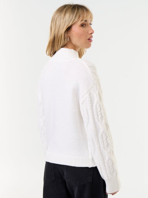 Jersey de punto grueso con cuello alto - Kiabi