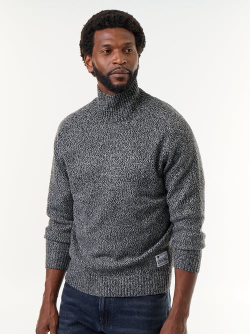 Jersey de punto grueso con cuello alto - Kiabi Jersey de punto grueso con cuello alto - Kiabi