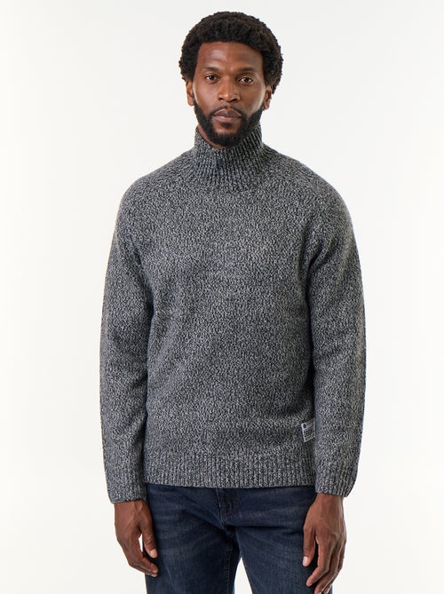 Jersey de punto grueso con cuello alto - Kiabi Jersey de punto grueso con cuello alto - Kiabi