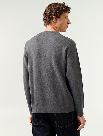 Jersey de punto grueso con cuello redondo