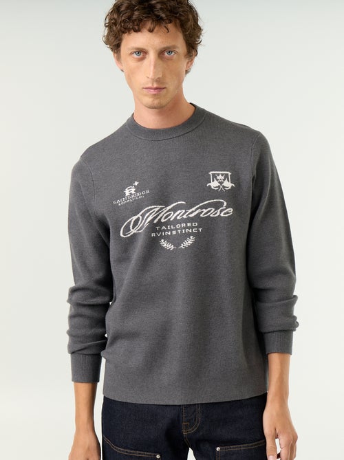 Jersey de punto grueso con cuello redondo - Kiabi Jersey de punto grueso con cuello redondo - Kiabi