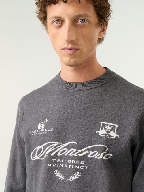 Jersey de punto grueso con cuello redondo - Kiabi Jersey de punto grueso con cuello redondo - Kiabi