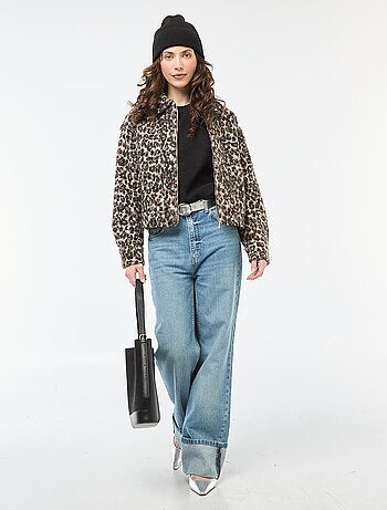 Jersey de punto grueso con cuello redondo