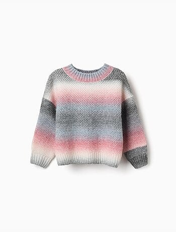 Jersey de punto grueso con efecto degradado