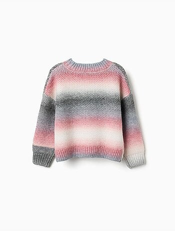 Jersey de punto grueso con efecto degradado
