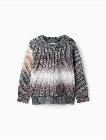 Jersey de punto grueso con efecto degradado