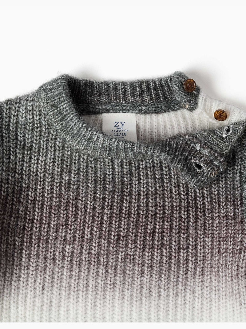 Jersey de punto grueso con efecto degradado Verde oscuro - Kiabi