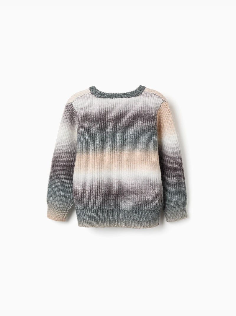 Jersey de punto grueso con efecto degradado Verde oscuro - Kiabi