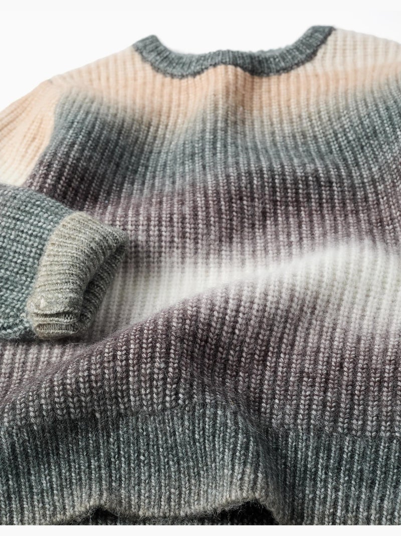 Jersey de punto grueso con efecto degradado Verde oscuro - Kiabi