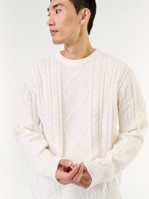 Jersey de punto grueso con ochos - Kiabi Jersey de punto grueso con ochos - Kiabi