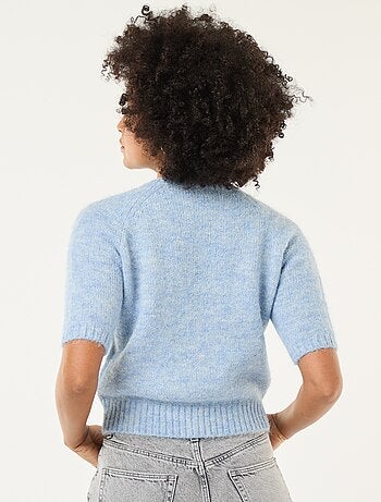 Jersey de punto grueso de manga corta