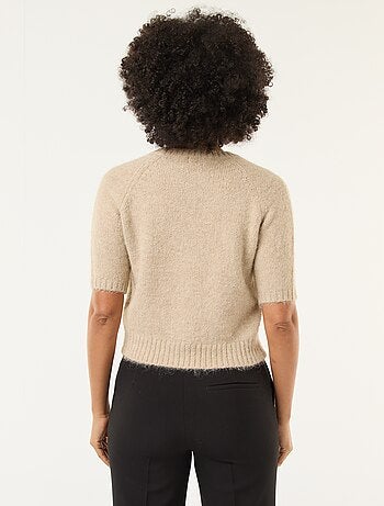 Jersey de punto grueso de manga corta