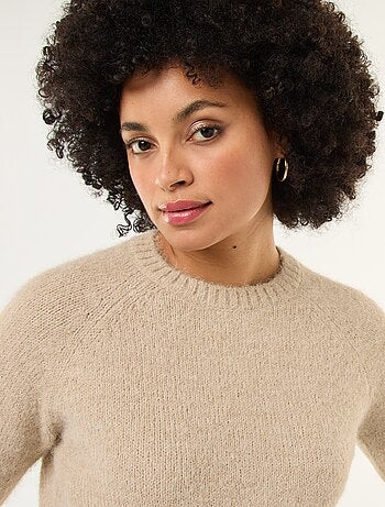 Jersey de punto grueso de manga corta