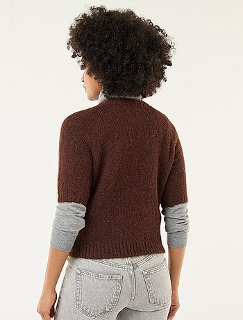 Jersey de punto grueso de manga corta