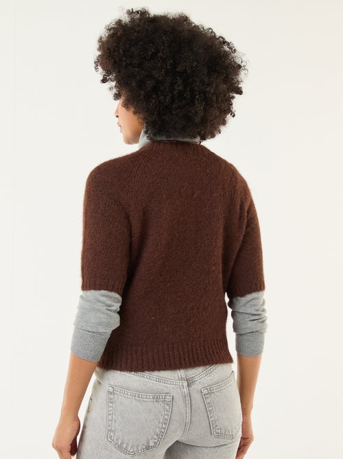 Jersey de punto grueso de manga corta - Kiabi