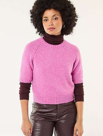 Jersey de punto grueso de manga corta