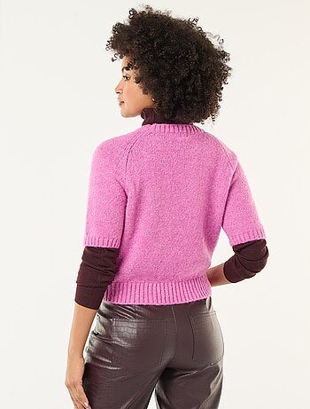 Jersey de punto grueso de manga corta