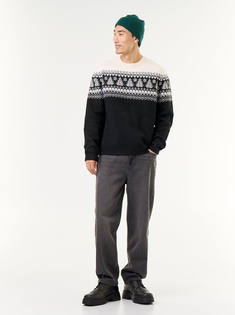 Jersey de punto grueso Gris - Kiabi