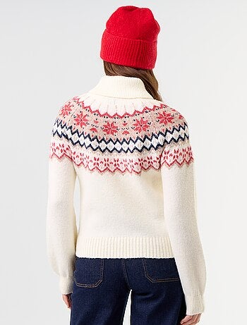 Jersey de punto grueso jacquard