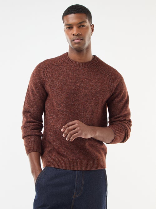 Jersey de punto grueso liso - Kiabi