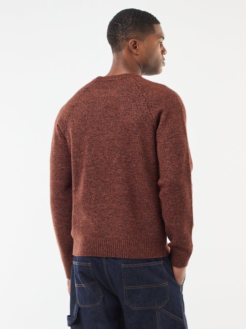 Jersey de punto grueso liso - Kiabi