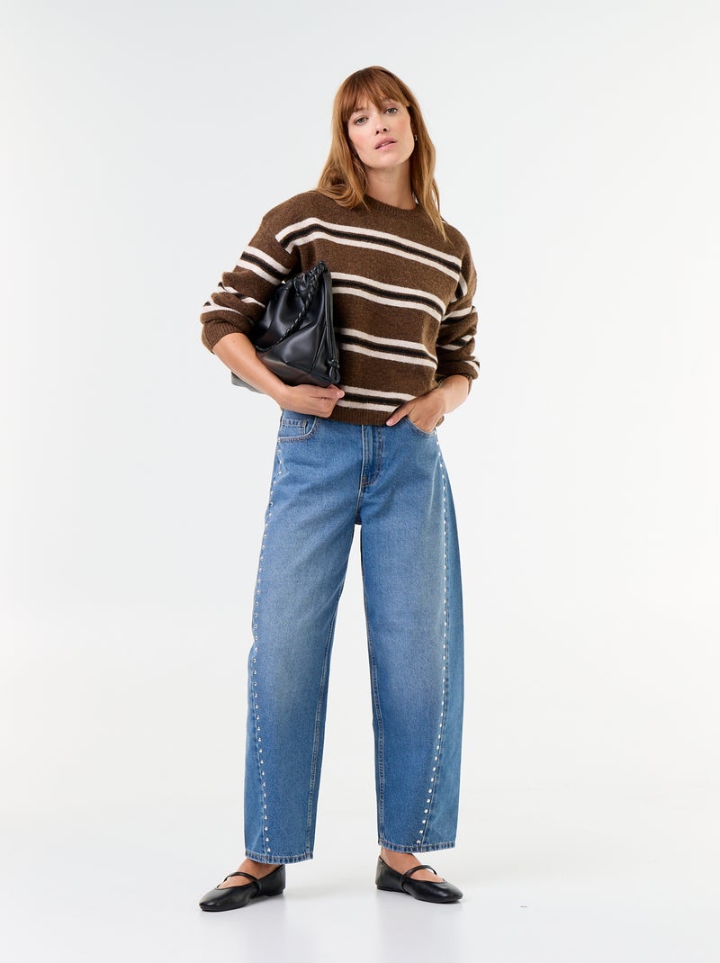 Jersey de punto grueso Marron - Kiabi