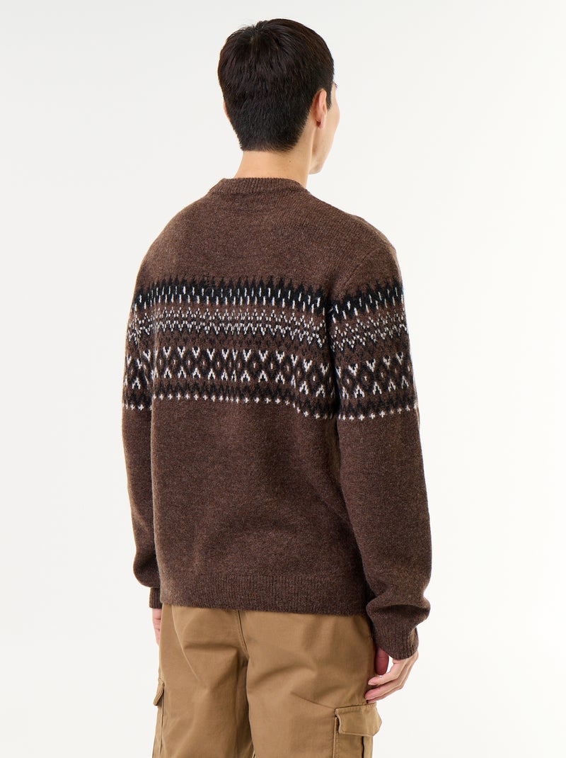 Jersey de punto grueso Marron - Kiabi