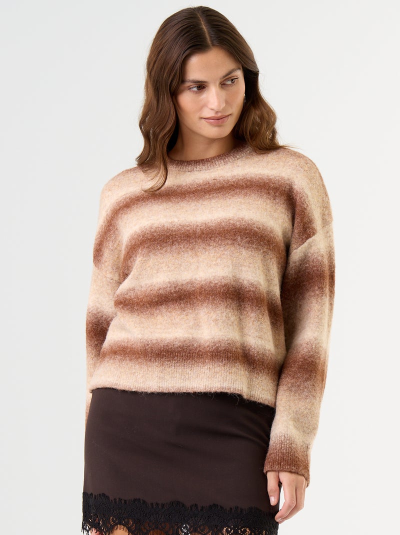 Jersey de punto grueso Marron - Kiabi